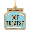 Hard Enamel Dog Collar Charm - Got Treats? From Primitives by Kathy