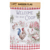 Double Sided Decorative Garden Flag - Welcome To Our Coop 12x18 - Farmhouse Roosters from Primitives by Kathy