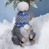 Fabric & Felt Sitting Gnome On Sled Figurine - 8 Inch from Primitives by Kathy