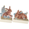 Set of 2 Decorative Wooden Signs - Vintage Easter Bunny Rabbits In Floral Field from Primitives by Kathy