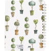 Double Sided Spiral Notebook - Garden Topiaries (120 Lined Pages) from Primitives by Kathy