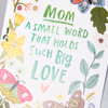 Set of 6 Greeting Cards With Envelopes - Mom - A Small Word Big Love - Flowers & Buttefly Design from Primitives by Kathy