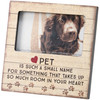 Pet Lover Photo Picture Frame - Pet Is Such A Small Name - So Much Room In Your Heart from Primitives by Kathy