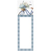 Magnetic Paper List Notepad - Blue Floral Basket Bouquet On Vintage Bicycle (60 Pages) from Primitives by Kathy