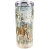 Stainless Steel Coffee Tumbler Thermos With Lid - Doe & Fawn Deer 20 Oz from Primitives by Kathy