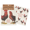 Set of 2 Swedish Dishcloths - Farmhouse Chickens With Humorous Sayings 7.5 Inch from Primitives by Kathy