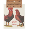 Set of 2 Swedish Dishcloths - Farmhouse Chickens With Humorous Sayings 7.5 Inch from Primitives by Kathy