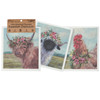 Set of 3 Swedish Dishcloths - Farmhouse Highland Cow & Sheep & Chicken from Primitives by Kathy