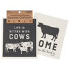 Set of 2 Swedish Dishcloths - Farmhouse Cows - Home Is Where The Herd Is from Primitives by Kathy