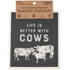 Set of 2 Swedish Dishcloths - Farmhouse Cows - Home Is Where The Herd Is from Primitives by Kathy