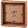 Decorative Wooden Photo Picture Frame - Flowers & Bumblebees (Holds 5x5 Photo) from Primitives by Kathy