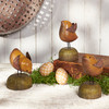 Set of 3 Rustic Design Wooden Chick Figurines - Easter & Spring Collection from Primitives by Kathy