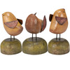 Set of 3 Rustic Design Wooden Chick Figurines - Easter & Spring Collection from Primitives by Kathy