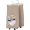 Patriotic Cotton Linen Kitchen Dish Towel - Heart Shaped Flag - Land That I Love 20x26 from Primitives by Kathy