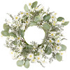 Decorative Artificial Botanical Floral Wreath - Daisy Mix - 20 Inch - Easter & Spring Collection from Primitives by Kathy