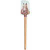 Double Sided Silicone Spatula - Pony Wearing Spring Floral Wreath 13 Inch from Primitives by Kathy