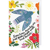 Set of 6 Greeting Cards With Envelopes - Miracles & Kind Hearts - Blue Bird Floral Design from Primitives by Kathy