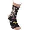 Colorfully Printed Cotton Novelty Socks - Keep Your Soul Clean & Your Boots Dirty - Western Collection from Primitives by Kathy