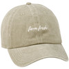 Stonewashed Tan Adjustable Baseball Cap - Farm Fresh - Homestead Collection from Primitives by Kathy