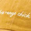 Stonewashed Yellow Adjustable Baseball Cap - Free Range Chick - Homestead Collection from Primitives by Kathy