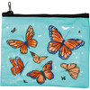 Butterfly Design Be You Tiful Double Sided Zipper Wallet Handbag from Primitives by Kathy