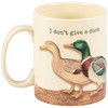 Stoneware Coffee Mug - I Don't Give A Duck - Vintage Style Mallard Ducks 20 OZ from Primitives by Kathy