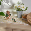 Felt Happy Mouse Pushing Wheelbarrow Figurine - 7 Inch - Easter & Spring Collection from Primitives by Kathy