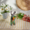 Felt Bunny Rabbit Figurine Holding Carrot - 9.75 Inch - Easter & Spring Collection from Primitives by Kathy