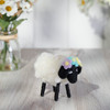 Felt Sheep With Floral Headband - 3.25 Inch - Easter & Spring Collection from Primitives by Kathy