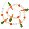 Decorative Garland - Felt Carrots With White & Orange Poms 67 Inch - Easter & Spring Collection from Primitives by Kathy