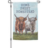 Decorative Double Sided Garden Flag - Home Sweet Homestead 12x18 - Highland Cows from Primitives by Kathy