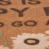 Decorative Entryway Door Mat Rug - This Is Our Happy Place So Go Away 30x18 - Floral Design from Primitives by Kathy