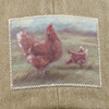 Stonewashed Adjustable Tan Baseball Cap - Farmhouse Chickens Cap from Primitives by Kathy