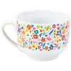 Stoneware Coffee Mug - A Cup Of Amazing 20 Oz - Colorful Wrap Around Flowers Design from Primitives by Kathy