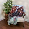 Decorative Plush Throw Blanket - Running Horses 50x60 - Western Collection from Primitives by Kathy