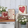 Decorative Wooden Block Sign - That Feeling When You Look At Me & Smile - Rustic Heart Design 3x5 from Primitives by Kathy