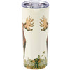 Stainless Steel Coffee Tumbler Thermos - Not Amoosed 20 Oz - Moose Print Design - Lake & Cabin Collection from Primitives by Kathy