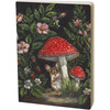 Double Sided Journal Notebook - Spring Mouse Mushrooms & Flowers - 160 Line Pages from Primitives by Kathy