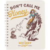 Double Sided Spiral Notebook - Don't Call Me Honey - Cowgirl On Horse - 120 Lined Pages from Primitives by Kathy