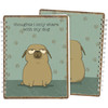 Dog Lover Double Sided Spiral Notebook - Thoughts I Only Share With My Dog - 120 Lined Pages from Primitives by Kathy