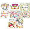 Set of 8 Colorful Kindness Themed Note Card Set With Envelopes from Primitives by Kathy