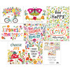 Set of 8 Colorful Kindness Themed Note Card Set With Envelopes from Primitives by Kathy