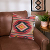 Decorative Cotton Throw Pillow - Western Diamond Design - 16x16 from Primitives by Kathy