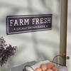 Rustic Themed Decorative Metal Wall Decor Sign - Farm Fresh Locally Grown Goods 17x5 from Primitives by Kathy