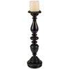 Black Tall Classic Candlestick Design Resin Candle Holder - 18 Inch - Home Collection from Primitives by Kathy