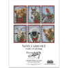 Set of 6 Notecards With Envelopes - Christmas Farm Animals With Wreaths from Primitives by Kathy