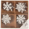 Set of 24 Decorative Wooden Snowflake Figurines - 1.75 Inch Diameter Set from Primitives by Kathy