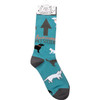 Awesome Pet Sitter Colorfully Printed Cotton Socks from Primitives by Kathy