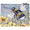 Double Sided Bumblebee Design Zipper Wallet 5.25 In x 4.25 In from Primitives by Kathy