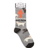 Dog Lover Awesome Dog Mom Colorfully Printed Cotton Socks from Primitives by Kathy